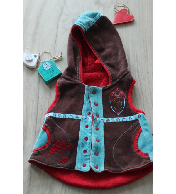 Handmade vest Fairy Red
