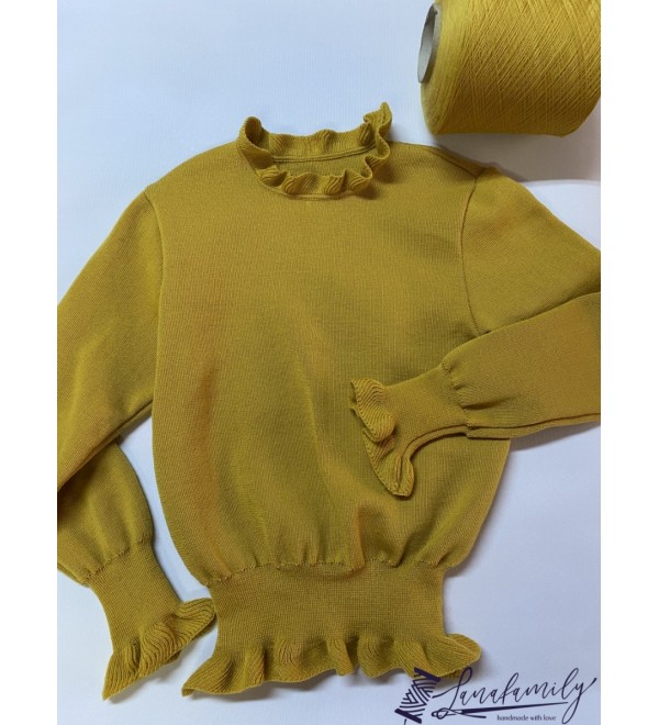 Women knitted blouse  100% merino