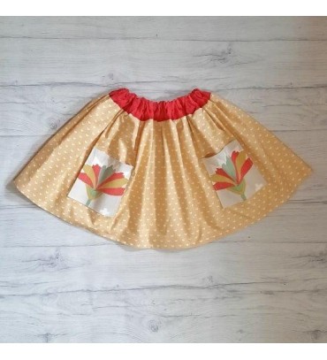 Skirt with Red Pockets 