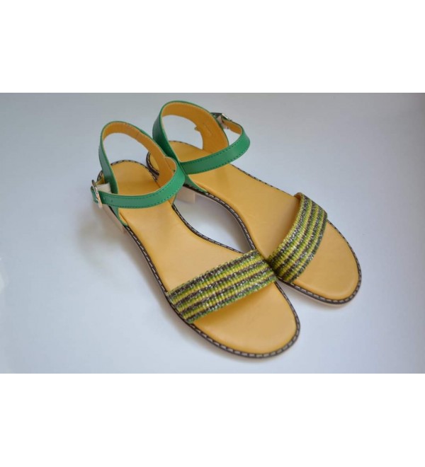 Handmade sandals hand-woven strap